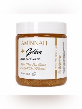Aminnah New 24k Golden Jelly Face Mask - 4oz.